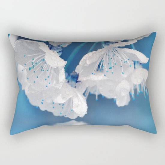 Spring blue 233 Rectangular Pillow