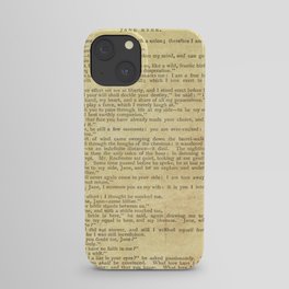 Jane Eyre, Mr. Rochester First Marriage Proposal by Charlotte Bronte iPhone Case