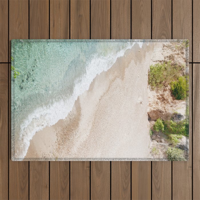 Ocean Beach Tranquility #1 #ocean #wall #decor #art #society6 Outdoor Rug