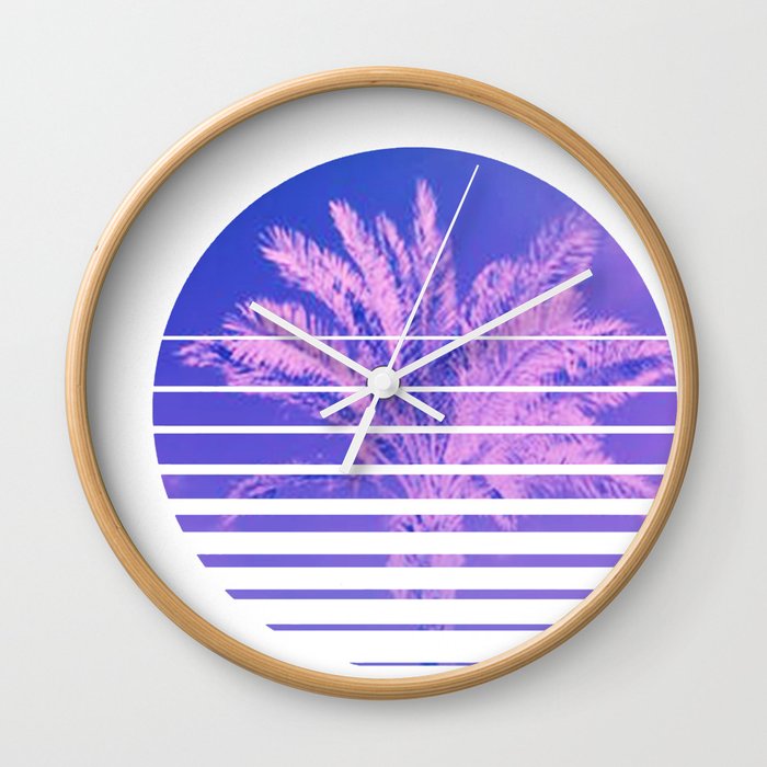 Aesthetic Retro 80s Sunset Beach Palm Tree Graphic Gift Wall Clock By Dc Designstudio Society6 Did you scroll all this way to get facts about palm tree aesthetic? aesthetic retro 80s sunset beach palm tree graphic gift wall clock by dc designstudio