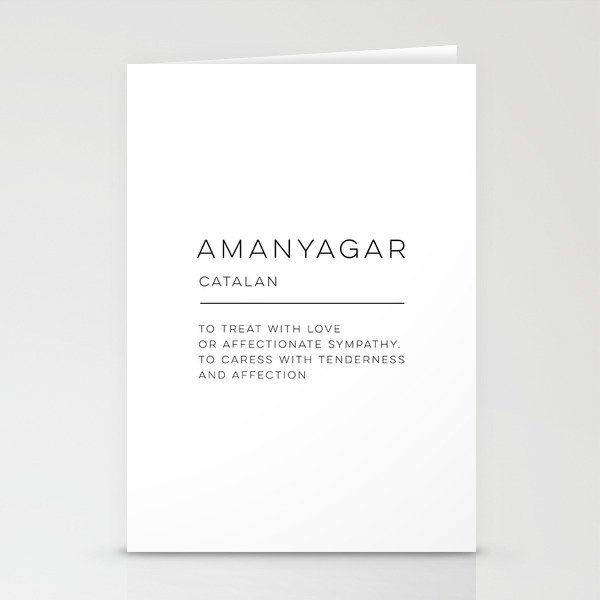 Amanyagar Definition Stationery Cards