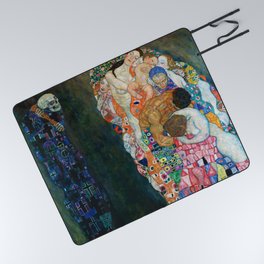Gustav Klimt "Death and Life" Picnic Blanket