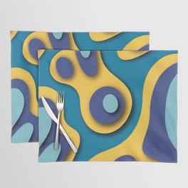 Geometric color mountain 5 Placemat