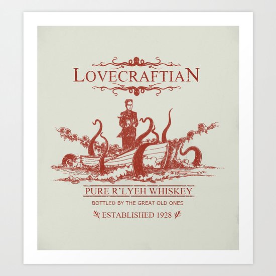 Lovecraftian Whiskey Art Print