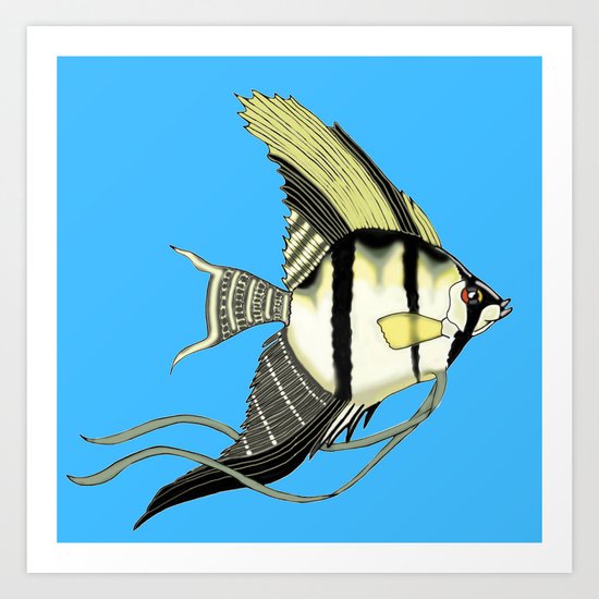 Angelic Angelfish Art Print