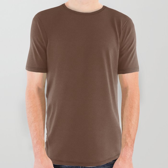 Peaks of Otter Salamander Brown All Over Graphic Tee
