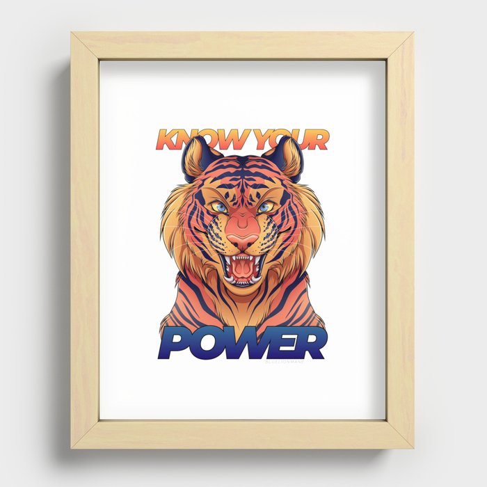 Know Your Power Recessed Framed Print