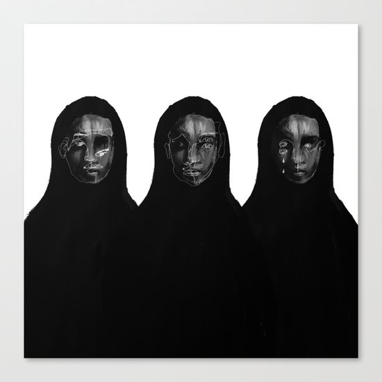threesome Canvas Print