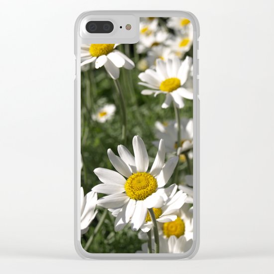 SUN WORSHIPPING DAISY FLOWERS Clear iPhone Case
