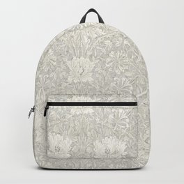 William Morris Honeysuckle & Tulip Light Grey Backpack