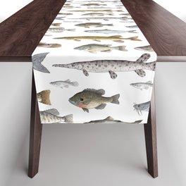 A Few Freshwater Fish Table Runner