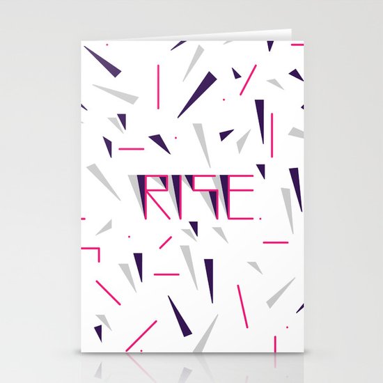 Rise No.2 - White Stationery Cards