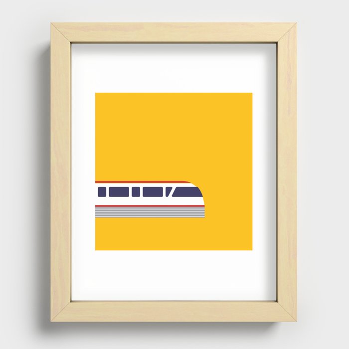 Seattle Monorail Pop Art - Seattle, Washington Recessed Framed Print
