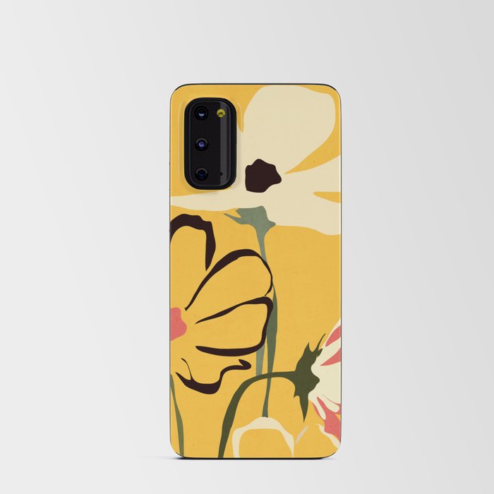 Modern Abstract Art Flowers 10 Android Card Case