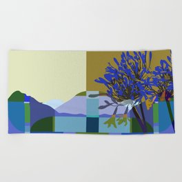 African Lily of the Nile Beach Towel