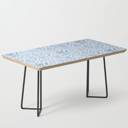 Wildflowers and Dots - Navy Blue, Black, Light Blue Coffee Table