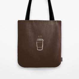 Coffee Cup Chalk Drawing Tote Bag