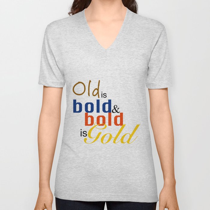 OldbbGold V Neck T Shirt
