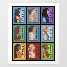 Strong Women Art Prints Society6