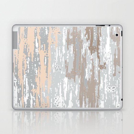 Grey brown Colors Gradient pattern.  light-grey, modern, decor, Society6 Laptop & iPad Skin