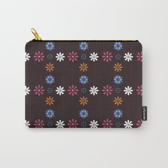 Floral Pattern Carry-All Pouch