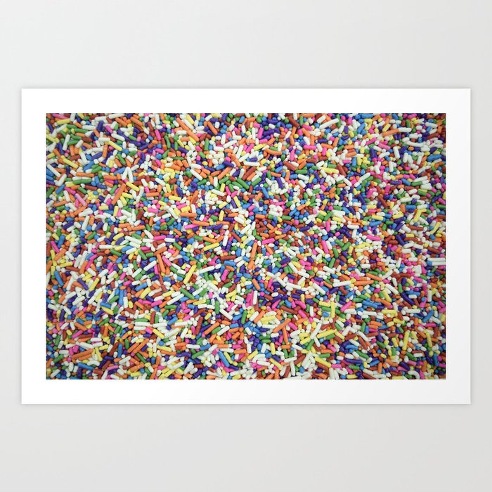Rainbow Candy Dessert Sprinkles Art Print