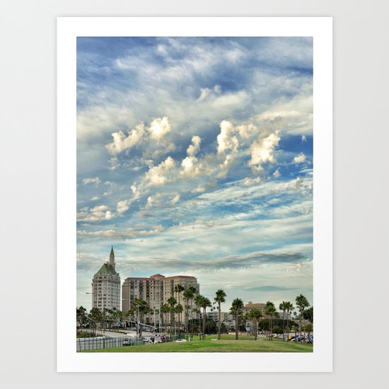 As the Sky Glides By Art Print