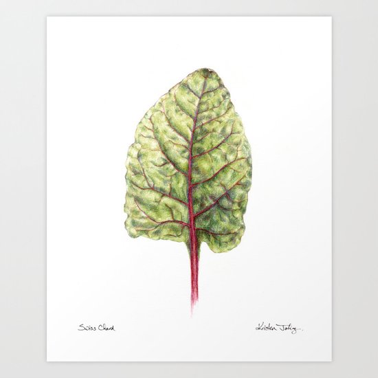 Swiss Chard Art Print