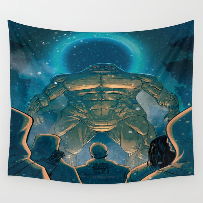 Under the Dark Sun The Mountain Giant Wall Tapestry