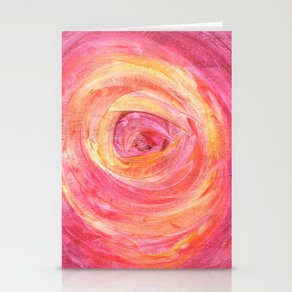 Abstract Rose Stationery Cards