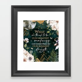 What We Think To Be - ACOWAR Quote Framed Art Print