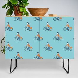 Bicycles pattern 4 Credenza