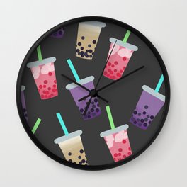 Bubble Tea Party Wall Clock