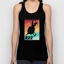 R22 For Pilots Perfect Ride Flying Chopper Tank Top