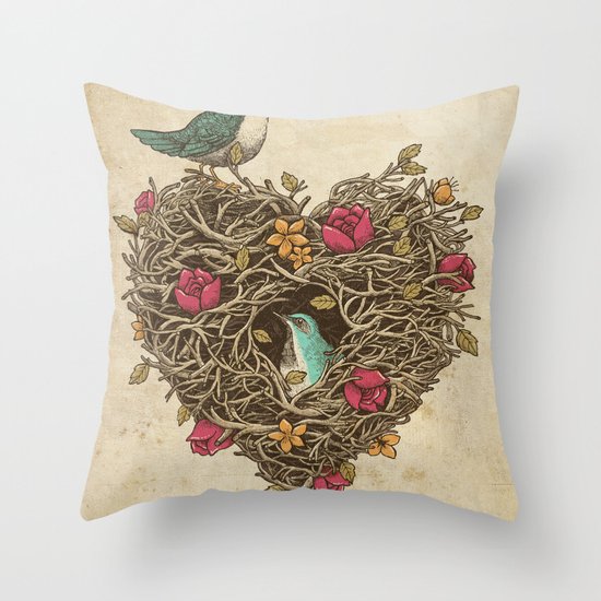 Home is where the heart is Throw Pillow