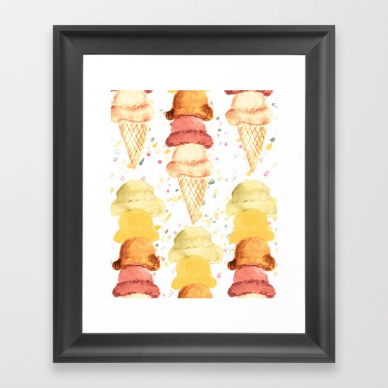 Ice Cream! Framed Art Print