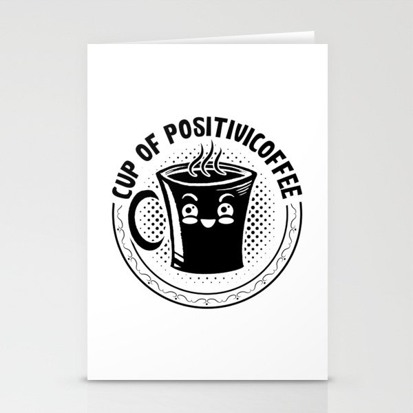 Mental Health Cup Of Positivicoffee Anxiety Anxie Stationery Cards