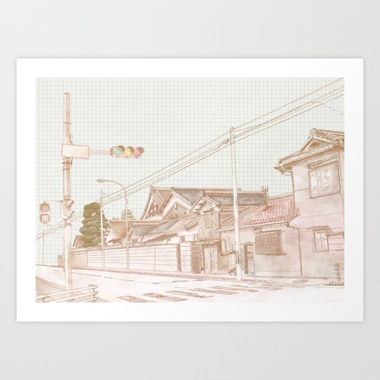 Street in Japan Art Print