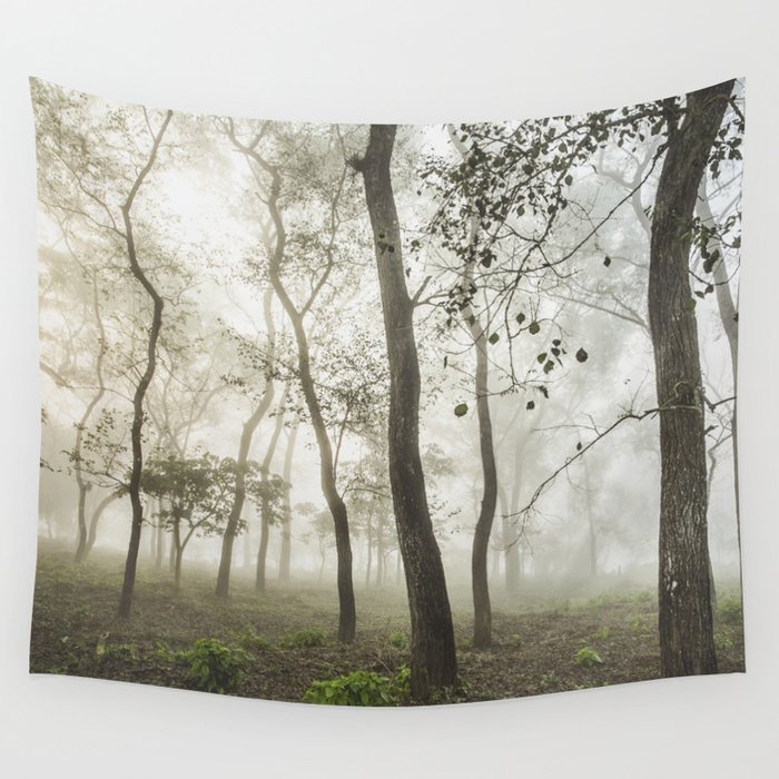 Chitwan national park forest Wall Tapestry
