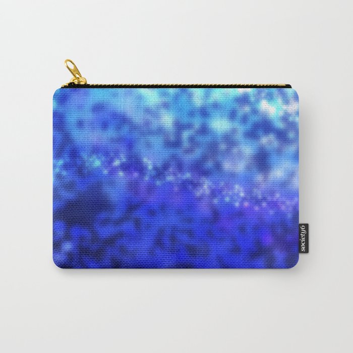 Blue Ocean Wave Galaxy Design Print Carry-All Pouch