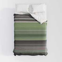 Olive green and grey Duvet Cover