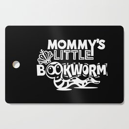 Mommy's Little Bookworm Cute Kids School Cutting Board