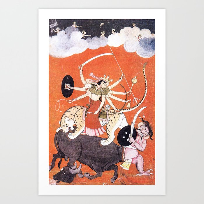 Hindu Durga 4 Art Print