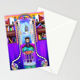 Glass Elevator to Heaven Stationery Card