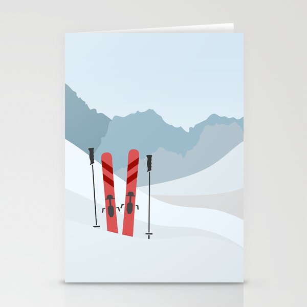 Winter landscape Stationery Cards