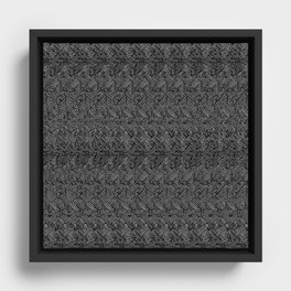 0023 (magic eye concentric squares remix) v2 Framed Canvas