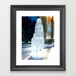 the crystal tower Framed Art Print