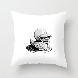 Twisted Rubber Ducky Throw Pillow