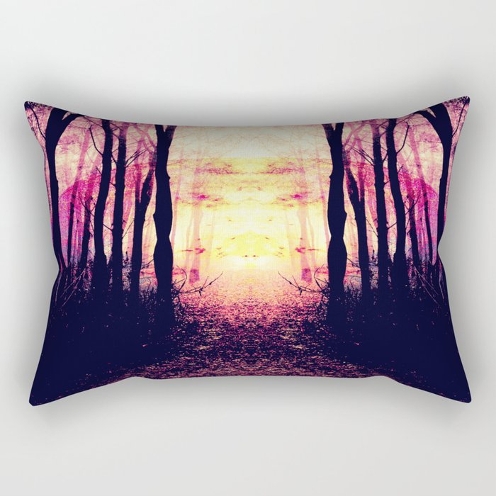 Path to Imagination : Mauve Pink Purple Rectangular Pillow