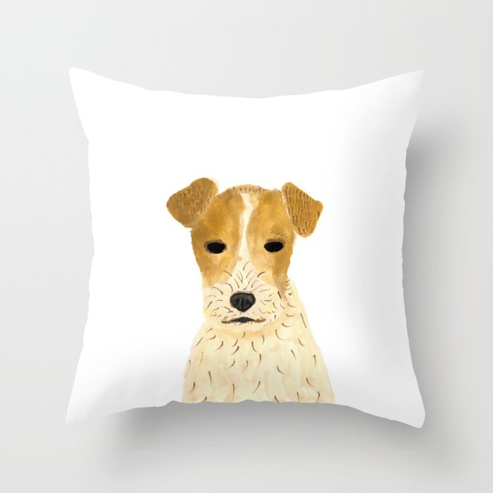Jack Russell Terrier Throw Pillow